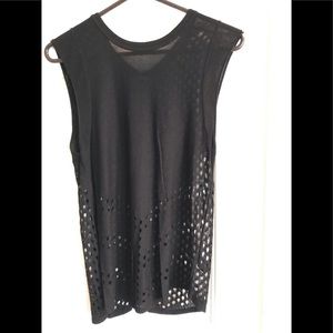 Express sleeveless black tunic